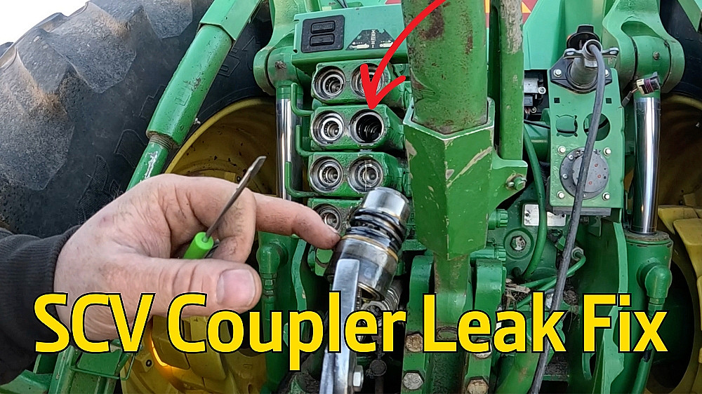 How to Test and Fix Hydraulic Coupler Leak on John Deere Tractor